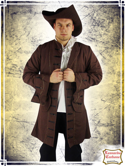 Pirate Jacket Coats & Robes Leonardo Carbone Brown Small 