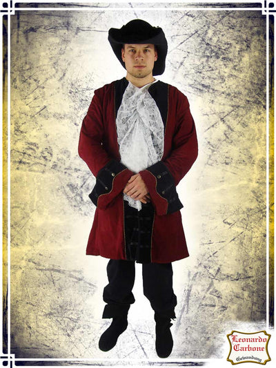 Pirate Velvet Coat Coats & Robes Leonardo Carbone Red|Black 2XLarge 