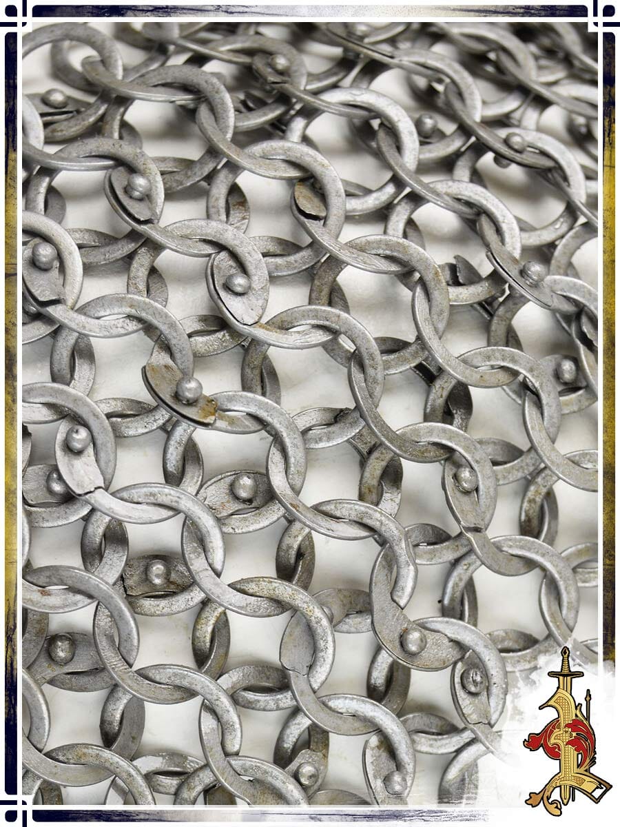 Riveted Chainmail Coif – Steel 9mm 17ga Chainmail Coifs Lord of Battles 