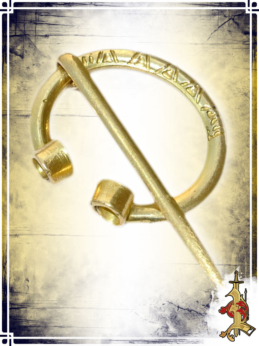 Runic Horse Shoe Fibula – Brass Fibulas & Brooches Lord of Battles Brass 
