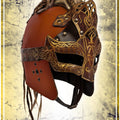 Shieldmaiden Helmet - Epic Leather Helmets Les Artisans d'Azure 