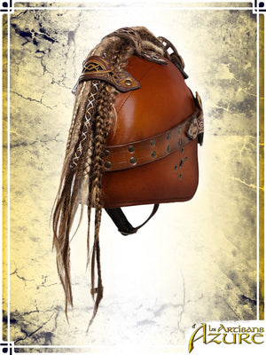 Shieldmaiden Helmet - Epic Leather Helmets Les Artisans d'Azure 