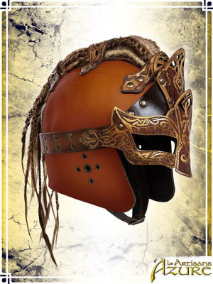 Shieldmaiden Helmet - Epic Leather Helmets Les Artisans d'Azure 
