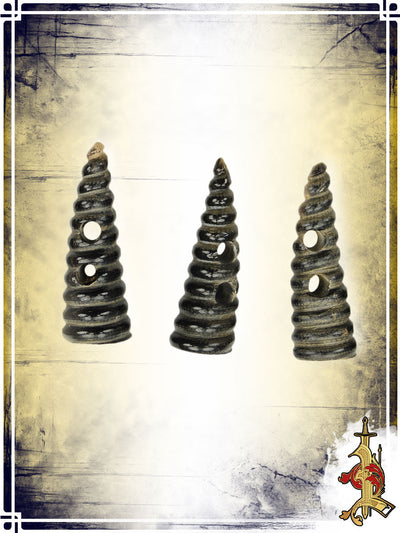 Spiral Horn Toggles - LB (Set of 5) Buttons & Fasteners Lord of Battles 