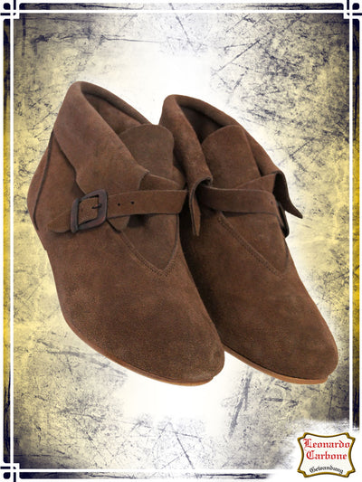 Suede Medieval Shoes Footwear Leonardo Carbone Brown eu36 us5W us3M 