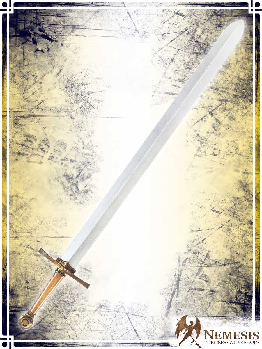 Templar's Sword Swords Ateliers Nemesis - Artisan Classic Brass Long Wooden Handle