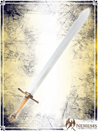 Templar's Sword Swords Ateliers Nemesis - Artisan Classic Brass Medium Wooden Handle