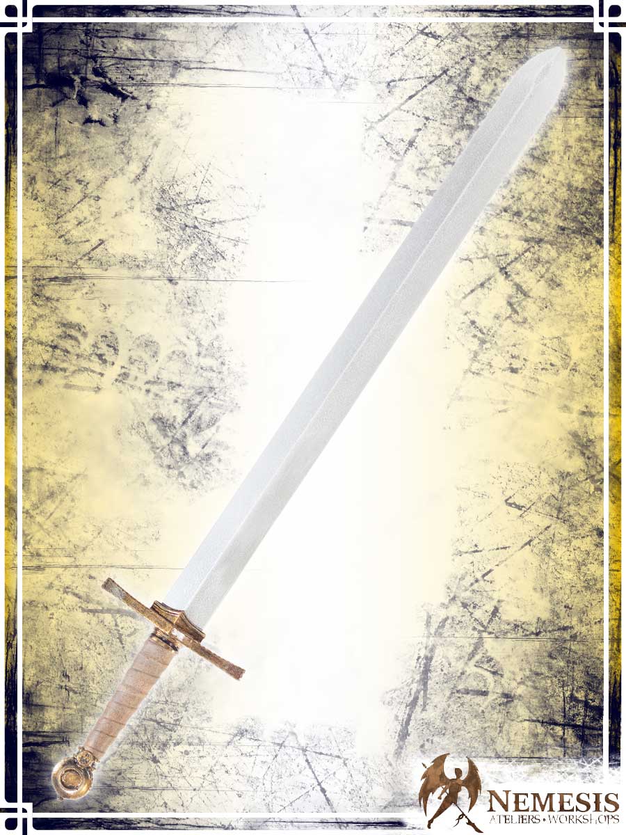Templar's Sword Swords Ateliers Nemesis - Artisan Classic Brass Medium Wood|Leather Handle