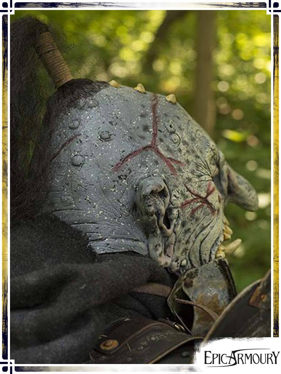 Troll Mask with Hair - Large Latex Masks Epic Armoury 