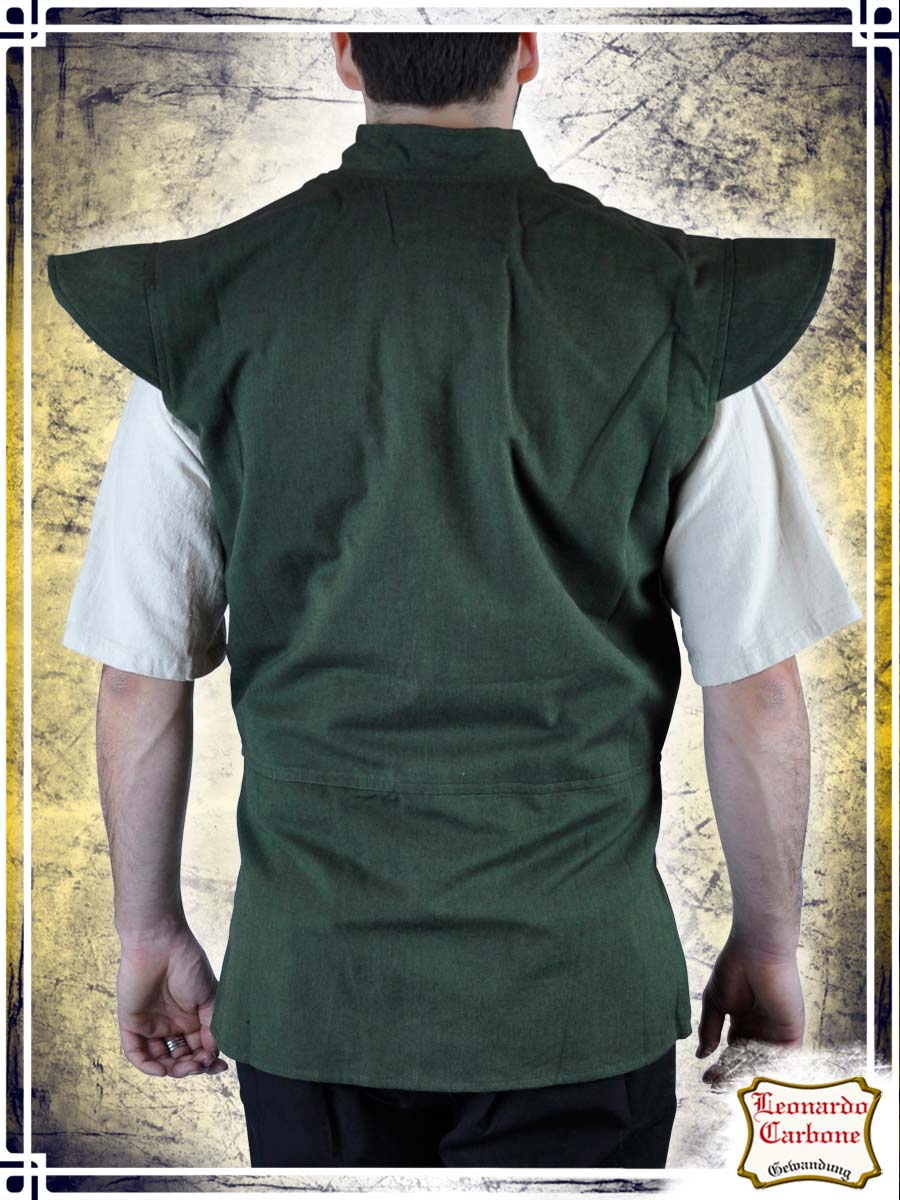 Vest with Shoulders Vests Leonardo Carbone Green XLarge 