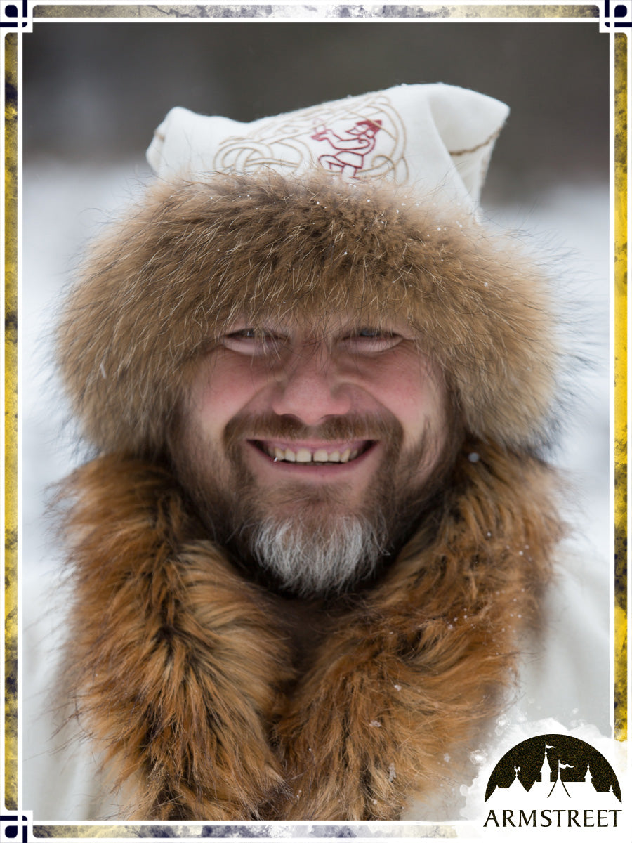 Viking Winter Hat (Custom Size) Coifs & Hats ArmStreet 