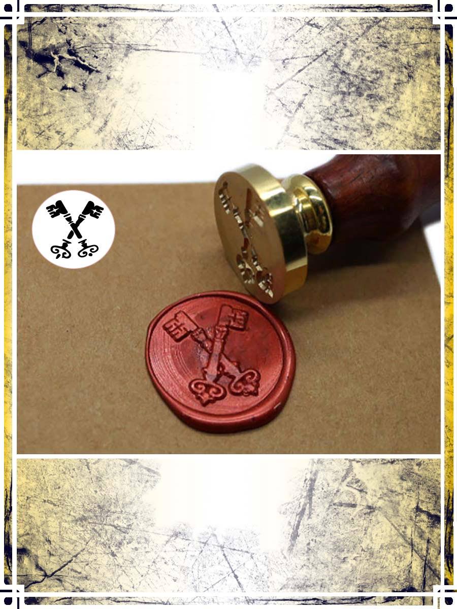 Wax Seal Stamp - Keys Cross Wax Seals Importation privée 