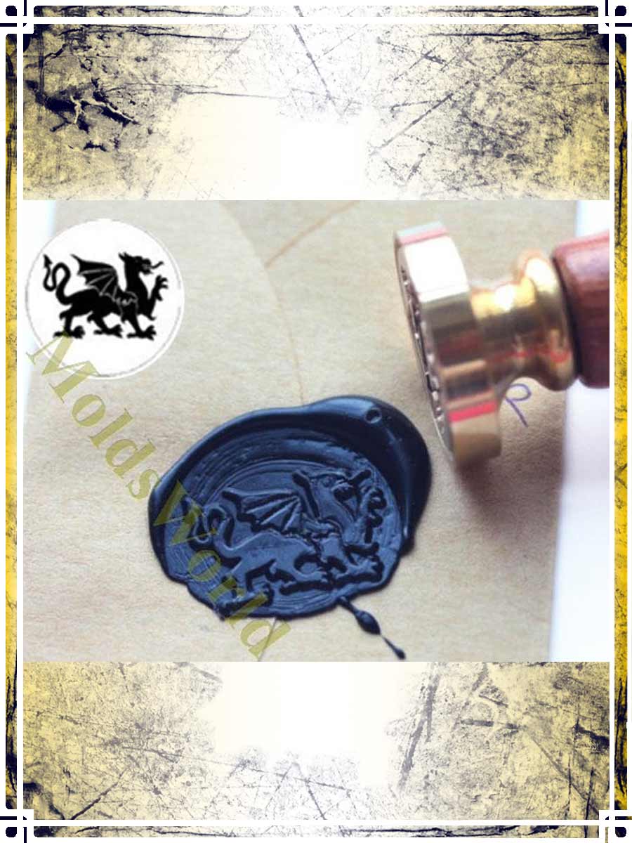 Wax Seal Stamp - Welsh Dragon Wax Seals Importation privée 