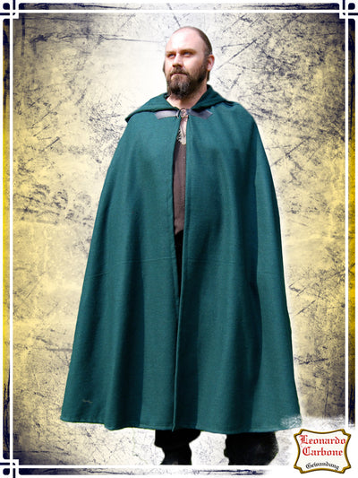 Wool Cloak Tjark Capes Leonardo Carbone Green 
