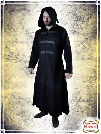 Wool coat Coats & Robes Leonardo Carbone Black 2XLarge 