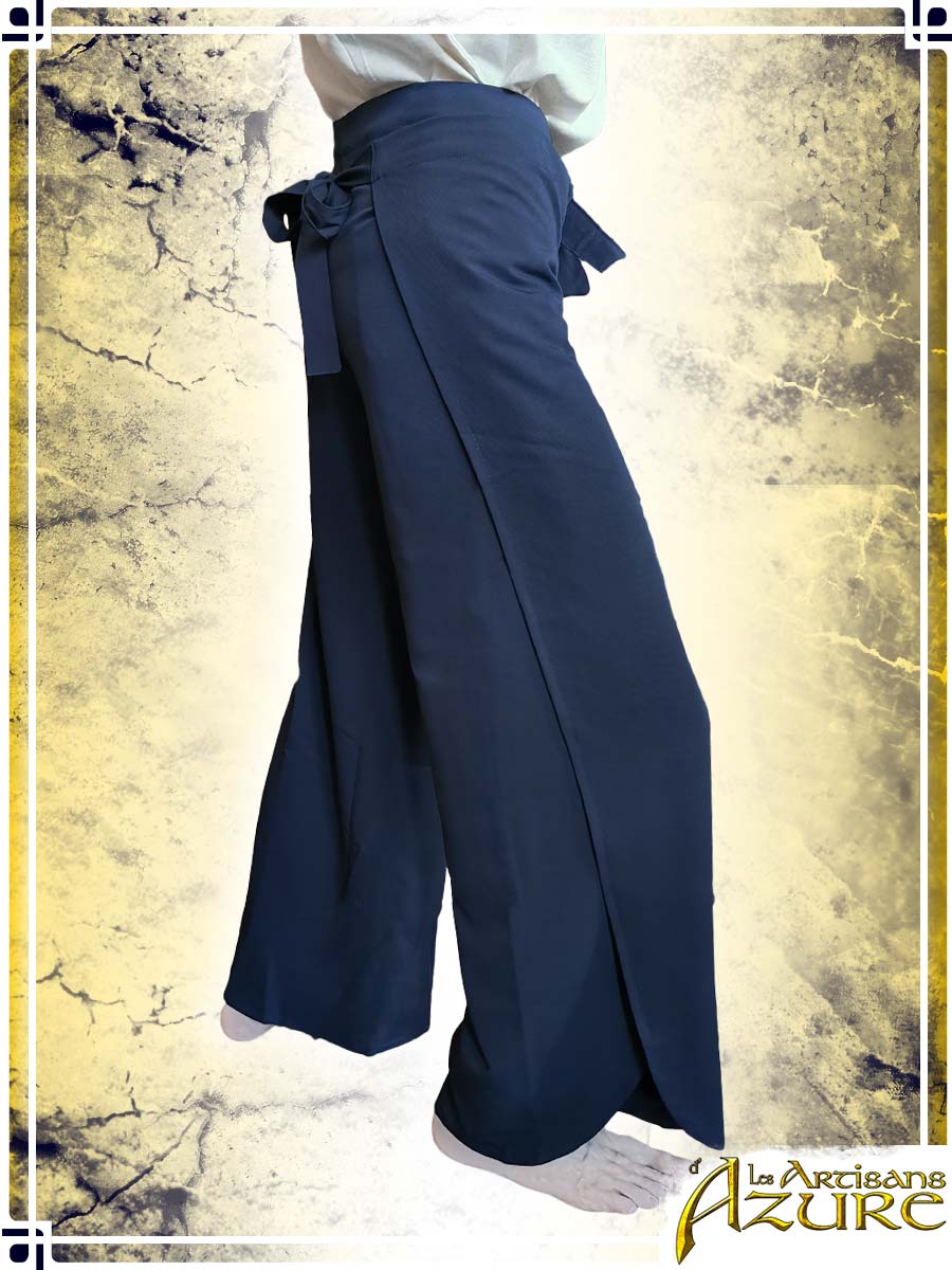Wrapping Pants Pants Les Artisans d'Azure Dark Blue Small|Medium Long